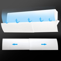 Air Conditioner Covers, Universal Indoor Type Air Conditioning Windshield Anti-direct Blowing AC Deflector Household Air Conditioning Baffle (Smooth surface2 58 x 18cm)