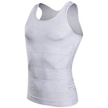 Slim N Lift Men Shapewear For Men Body Shaper Vest Tops, White