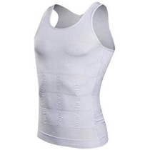 Slim N Lift Men Shapewear For Men Body Shaper Vest Tops, White