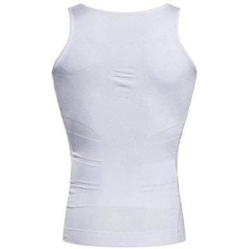 Slim N Lift Men Shapewear For Men Body Shaper Vest Tops, White