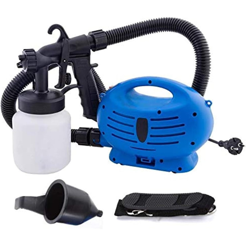 Electric Paint Spray Gun Air Compressor Professional Airbrush HVLP For Paint Automotive Airless Sprayer Paint Pistol Power Tool, Blue