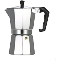 Aluminum Espresso Percolator Coffee Stovetop Maker Mocha Pot, Silver, 12-Cup
