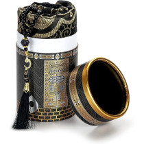 Yase Crafts Muslim Prayer Rug, Elegant Kaaba Design Gift Box, Prayer Mat For Men Women, Turkish Design, Portable Prayer Mat, Islamic Ramadan Gifts Set, Janamaz Sajadah, Prayer Beads, Black