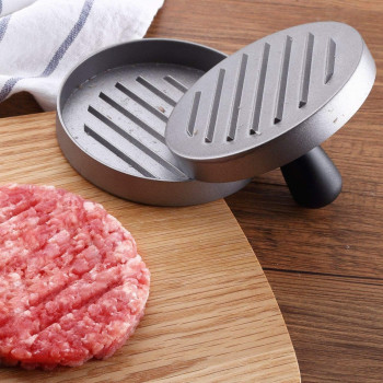 Burger Press Aluminum Hamburger Presser Maker Bbq Ideal Cave Tools
