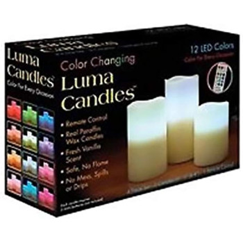 Luma 12 Colour Changing Candles Real Wax Flameless With Remote Control Timer