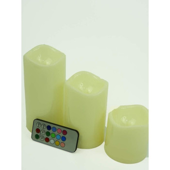 Luma 12 Colour Changing Candles Real Wax Flameless With Remote Control Timer