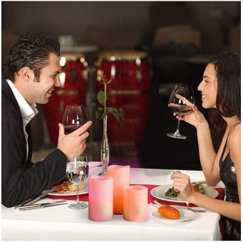 Luma 12 Colour Changing Candles Real Wax Flameless With Remote Control Timer