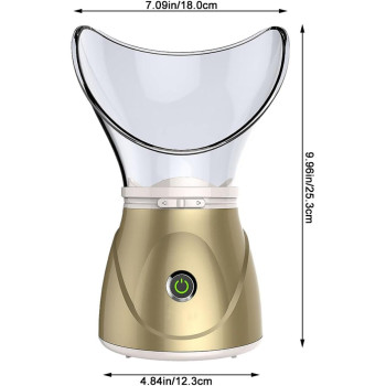 Electric Face Steamer Facial Face Steamer Deep Cleanser Mist Steam Sprayer Spa Skin Vaporizer Promote Blood Circulation, Purple