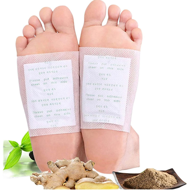 Veabest Cleansing Foot Pads Relief Stress Ginger Improve Sleep And Suitable, 100 Pieces