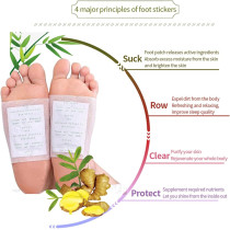 Veabest Cleansing Foot Pads Relief Stress Ginger Improve Sleep And Suitable, 100 Pieces