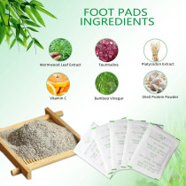 Veabest Cleansing Foot Pads Relief Stress Ginger Improve Sleep And Suitable, 100 Pieces