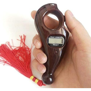 Digital Finger Tasbeeh Portable Rotating Prayer Beads With Digital Counter, Accurate Decompression Toy With Buddha Beads For Buddhist