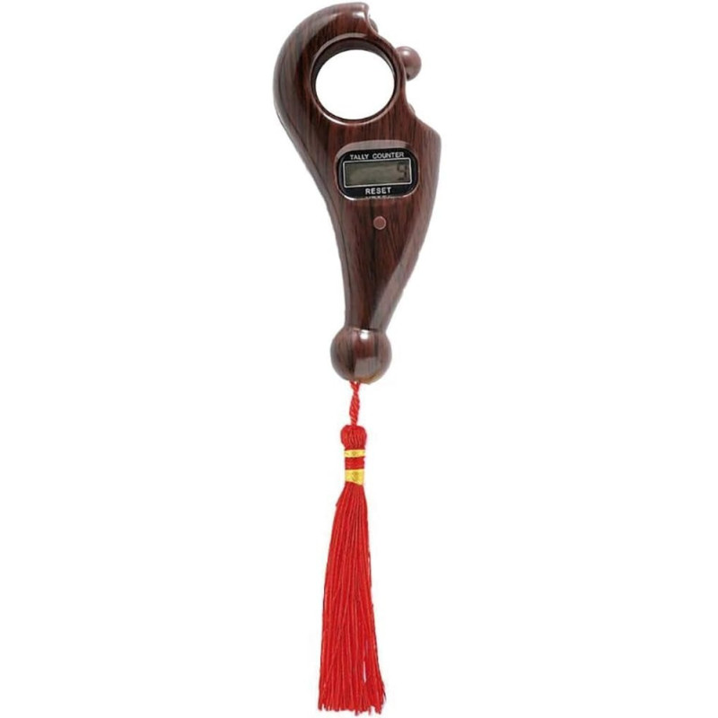 Digital Finger Tasbeeh Portable Rotating Prayer Beads With Digital Counter, Accurate Decompression Toy With Buddha Beads For Buddhist