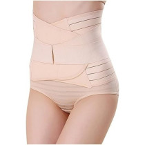 Postpartum Body Corset Recovery Support Abdominal Belt Body Shaper Postpartum Body Gown Postpartum Cesarean Section Waist Tightening For Women One Size Beige