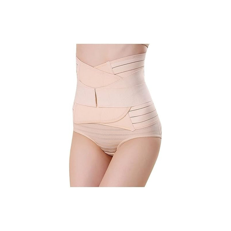 Postpartum Body Corset Recovery Support Abdominal Belt Body Shaper Postpartum Body Gown Postpartum Cesarean Section Waist Tightening For Women One Size Beige