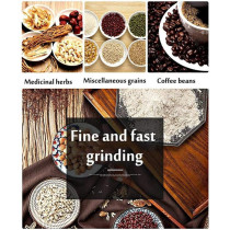 Nlywb Multipurpose Electric Coffee Bean Grinder, Premium Stainless Steel Mill Grinding Tool For Seeds, Spice, Herbs, Nuts, Transparent Lid With 50G Capacity