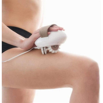 Zhangda Handheld Full Body Massager, 3D Roller Mini Fat Burn Massage Machine for Face, Arm, Hand, Neck, Foot and Body