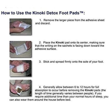 Cierie Kinoki Cleaning Detox Foot Pads, Detox Foot Patches For Toxins, ABS Cleansing Detox Foot Spa Pads, Pack of 10