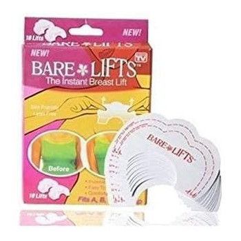 Bare Lifts Yameem 10 Piece Invisible Adhesive Breast Lift Pads, Lifts Instant Boob Lift Pasties For, Breast Lift Push It Up Bust Shaper Bra, Strapless Nippleless Tape Adhesive