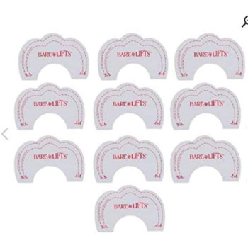 Bare Lifts Yameem 10 Piece Invisible Adhesive Breast Lift Pads, Lifts Instant Boob Lift Pasties For, Breast Lift Push It Up Bust Shaper Bra, Strapless Nippleless Tape Adhesive