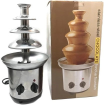 Chocolate Fountain Machine, Stainless Steel Chocolate Fondue Maker, Durable for Home Cafe