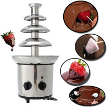 Chocolate Fountain Machine, Stainless Steel Chocolate Fondue Maker, Durable for Home Cafe