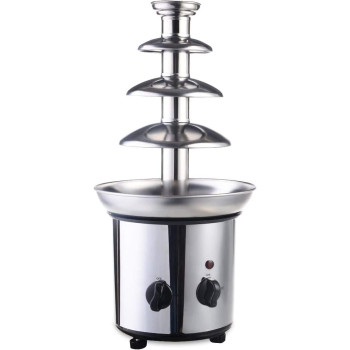 Chocolate Fountain Machine, Stainless Steel Chocolate Fondue Maker, Durable for Home Cafe