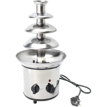 Chocolate Fountain Machine, Stainless Steel Chocolate Fondue Maker, Durable for Home Cafe