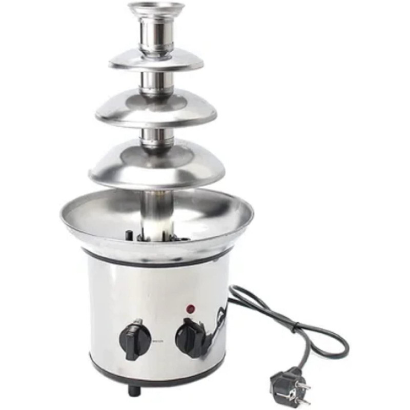 Chocolate Fountain Machine, Stainless Steel Chocolate Fondue Maker, Durable for Home Cafe