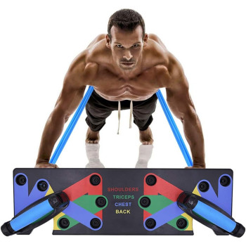 Dufan 18 in 1 Push Up System Fitness Workout Training Gym Exercise Stands (9 in 1)