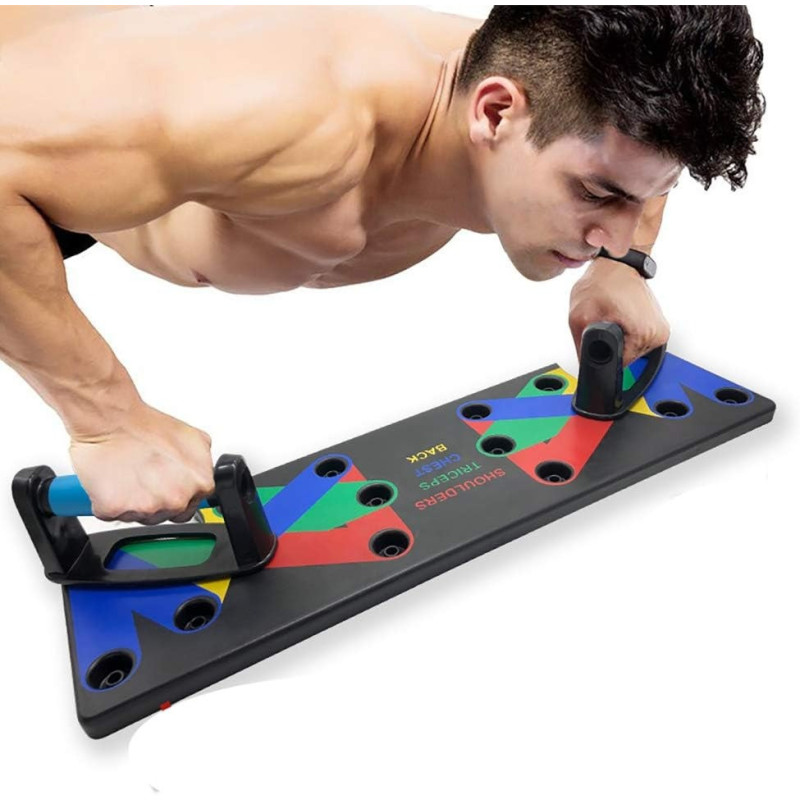Dufan 18 in 1 Push Up System Fitness Workout Training Gym Exercise Stands (9 in 1)