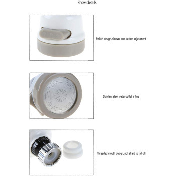 Bestech Knives Water Faucet Filter, 3 Modes Position Adjustable Sink Faucet Sprayer Head, High Water Flow Tap Water Head For Home Kitchen Bathroom, Booster Shower Water Saver