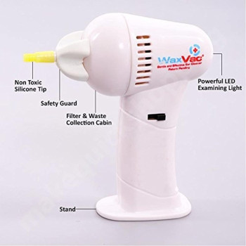 Niyam Health Vac Vacuum Ear Cleaner Machine Electronic Cleaning Ear Wax Remove Removes Earpick