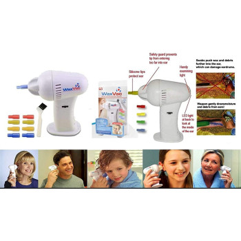 Niyam Health Vac Vacuum Ear Cleaner Machine Electronic Cleaning Ear Wax Remove Removes Earpick