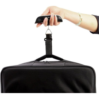 Portable LCD Digital Hanging Luggage Scale Travel Electronic Weight, New 50kg/10g