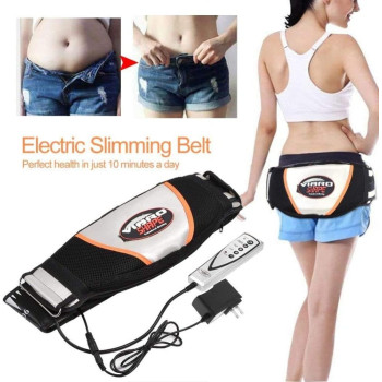Electric Slimming Belt Weight Lose Magnet Vibration Massage Fat Burner Body Shake Waist Trainer Belly Vibro Shape Vibrating Heating For Men And Women