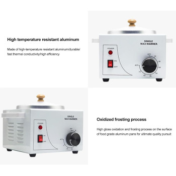 Zertylre Electric Chocolate Melting Machine Aluminum Alloy 1 Pot x 600ML 100W Chocolate Tempering Melter Machine 0 Degree 80 Degree With Handle, For Chocolate, Candy, Butter, Cheese