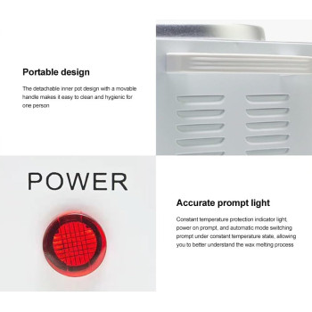 Zertylre Electric Chocolate Melting Machine Aluminum Alloy 1 Pot x 600ML 100W Chocolate Tempering Melter Machine 0 Degree 80 Degree With Handle, For Chocolate, Candy, Butter, Cheese