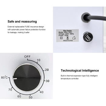 Zertylre Electric Chocolate Melting Machine Aluminum Alloy 1 Pot x 600ML 100W Chocolate Tempering Melter Machine 0 Degree 80 Degree With Handle, For Chocolate, Candy, Butter, Cheese