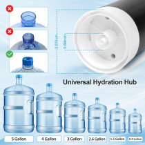 Joyhill Water Jug Pump, Electric Bottle Usb Charging Automatic Drinking Pump For Universal 3-5 Gallon Bottle, Portable Dispenser Camping