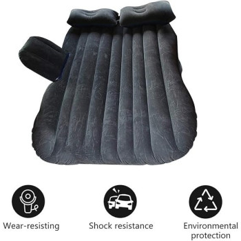 Wellingtonae Large Size Durable Car Back Seat Cover Car Air Mattress Travel Bed Moisture-Proof Inflatable Mattress Air Bed For Car Interior
