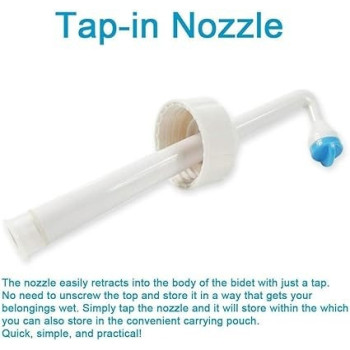 Showay E World Unbox Happiness 650 Ml Large Portable Shattaf Bidet Bottle Handheld Travel Toilet Shataf Hand Spray Seat Water, Blue