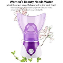 Ettg Warm Mist Bpa-Free Moisturizing Facial Steamer, Purple/White