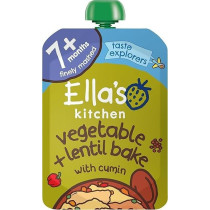 Ellas Kitchen Vegetable Bake W/Lentils Made From Certified Organic Vegetables And Lentils Sourced, 130G