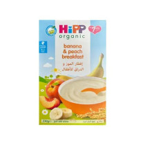 Hipp Organic Banana And Peach Breakfast 230G, Gluten Free, No Added Sugar