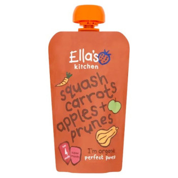 Ellas Kitchen Organic Butternut Carrot Apple Prune, 120G