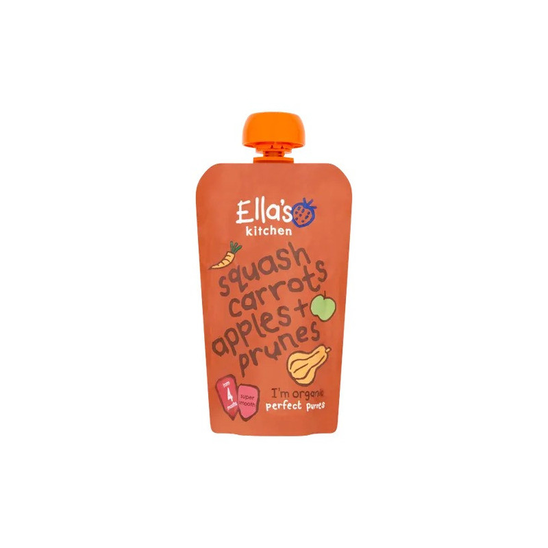 Ellas Kitchen Organic Butternut Carrot Apple Prune, 120G