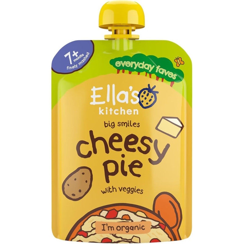 Ellas Kitchen Organic Cheesy Pie With Veggies, 130G