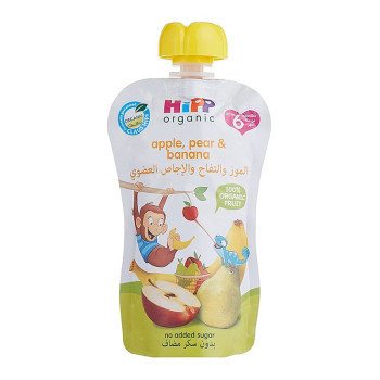 Hipp Organic Apple Pear Banana Puree Natural And Wholesome Product, 100G