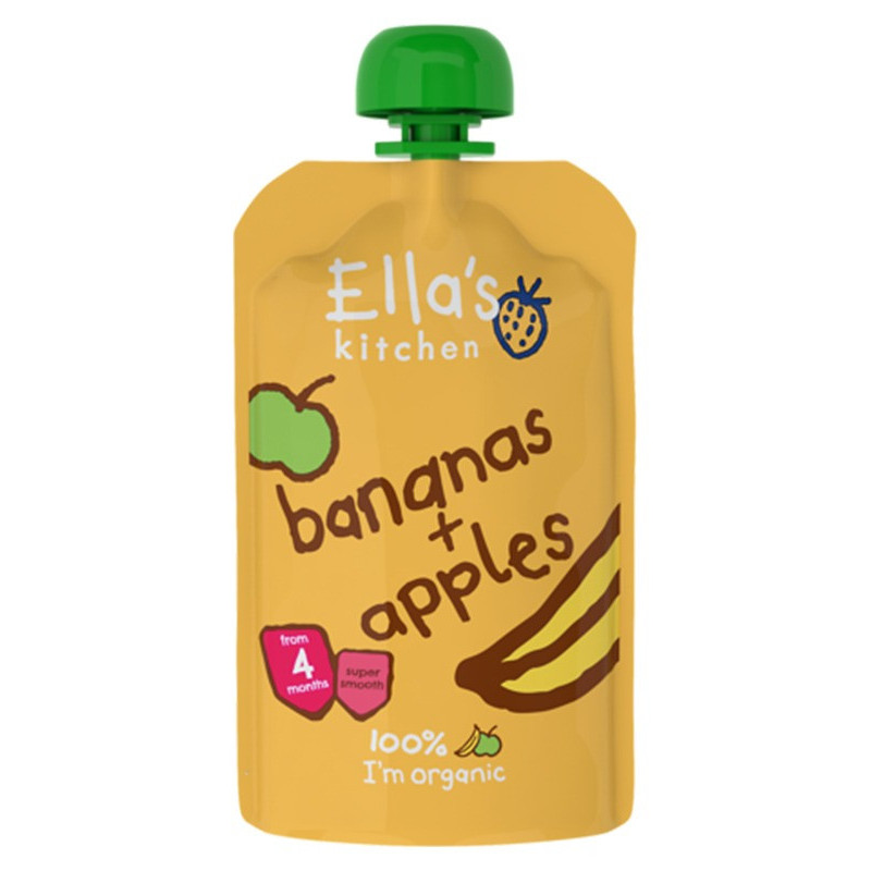 Ellas Kitchen Organic Apples Bananas Taste And Nutritional Benefits, 120G